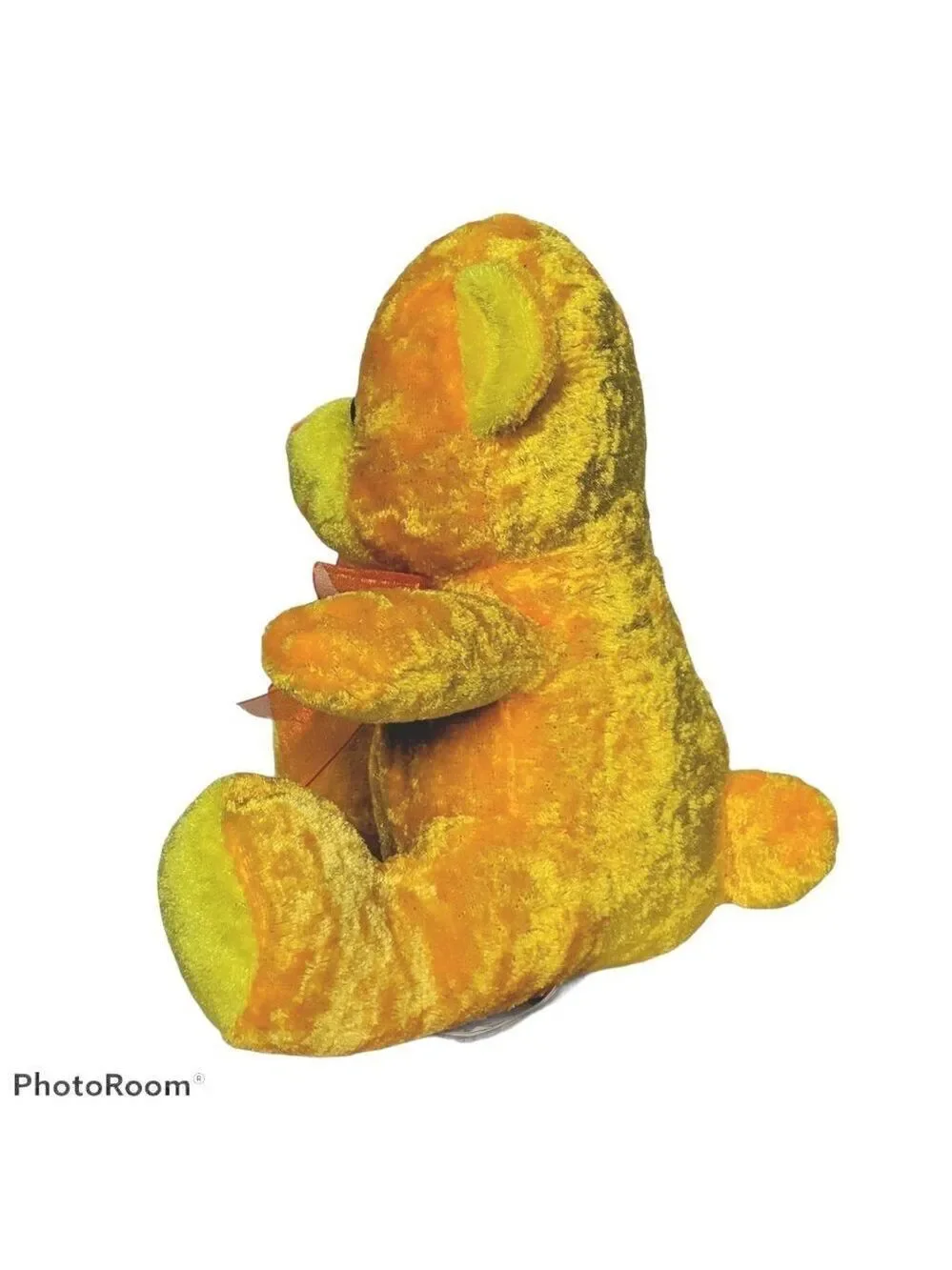 Kellytoy Orange Teddy Bear Plush 7.25 Inches